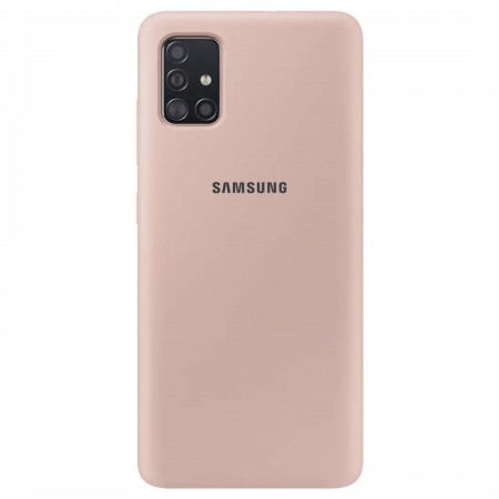Чехол Silicone Cover Full Protective (AA) для Samsung Galaxy A71 Розовый (18463)