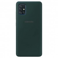 Чехол Silicone Cover Full Protective (AA) для Samsung Galaxy A71 Зелений (18467)