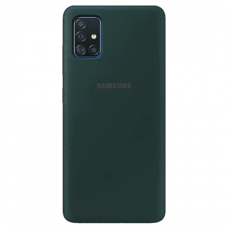 Чехол Silicone Cover Full Protective (AA) для Samsung Galaxy A71 Зелёный (18467)