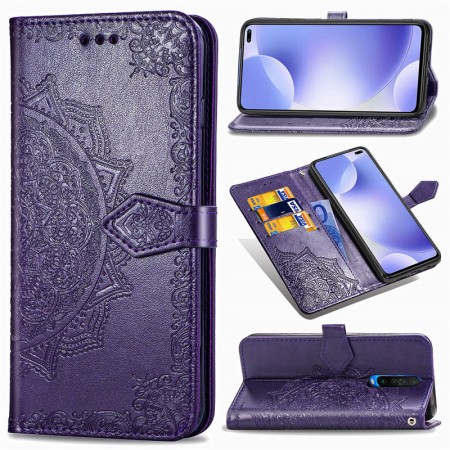 Кожаный чехол (книжка) Art Case с визитницей для Xiaomi Redmi K30 / Poco X2 Фіолетовий (4495)