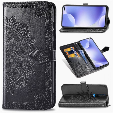 Кожаный чехол (книжка) Art Case с визитницей для Xiaomi Redmi K30 / Poco X2 Черный (4496)