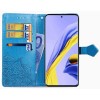 Кожаный чехол (книжка) Art Case с визитницей для Samsung Galaxy A51 Синій (13150)