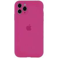 Чехол Silicone Case Full Camera Protective (AA) для Apple iPhone 11 Pro (5.8'') Малиновий (4512)