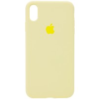 Чехол Silicone Case Full Protective (AA) для Apple iPhone XR (6.1'') Жовтий (4571)