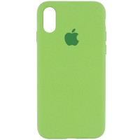 Чехол Silicone Case Full Protective (AA) для Apple iPhone XR (6.1'') М'ятний (4589)