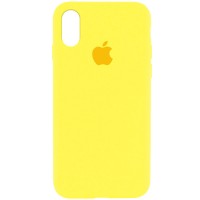 Чехол Silicone Case Full Protective (AA) для Apple iPhone XR (6.1'') Жовтий (4586)