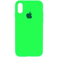 Чехол Silicone Case Full Protective (AA) для Apple iPhone XR (6.1'') Салатовий (4593)