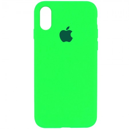 Чехол Silicone Case Full Protective (AA) для Apple iPhone XR (6.1'') Салатовый (4593)