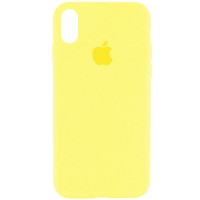Чехол Silicone Case Full Protective (AA) для Apple iPhone XR (6.1'') Жовтий (4597)