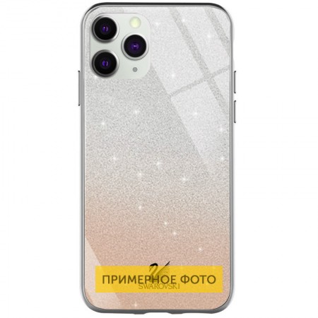 TPU+Glass чехол Swarovski для Samsung Galaxy A51 Золотой (20103)