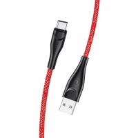 Дата кабель Usams US-SJ392 U41 Type-C Braided Data and Charging Cable 1m Красный (27472)