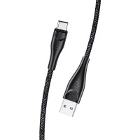 Дата кабель Usams US-SJ392 U41 Type-C Braided Data and Charging Cable 1m Чорний (27473)