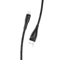 Дата кабель Usams US-SJ397 U41 Lightning Braided Data and Charging Cable 3m Черный (37665)