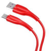 Дата кабель Usams US-SJ376 U38 Type-C 5A Fast Charging & Data Cable 1m Красный (13981)