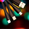 АЗУ Usams C13 2.1A Dual USB + U35 3IN1 Charging Cable (1m) Чорний (13991)