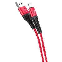 Дата кабель Hoco X38 Cool Lightning (1m) Красный (37366)