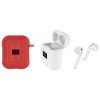 Bluetooth наушники HOCO S11 + красный силиконовый футляр Белый (20527)