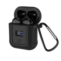 Bluetooth наушники HOCO S11 + чёрный силиконовый футляр Черный (20528)