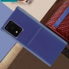 Кожаная накладка G-Case Cardcool Series для Samsung Galaxy S20 Ultra Синій (4690)