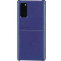 Кожаная накладка G-Case Cardcool Series для Samsung Galaxy S20 Синий (4694)