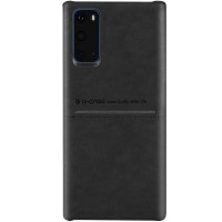 Кожаная накладка G-Case Cardcool Series для Samsung Galaxy S20 Чорний (4695)