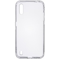 TPU чехол GETMAN Transparent 1,0 mm для Samsung Galaxy A01 Белый (4722)