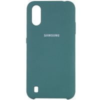 Чехол Silicone Cover (AA) для Samsung Galaxy A01 Зелений (4741)
