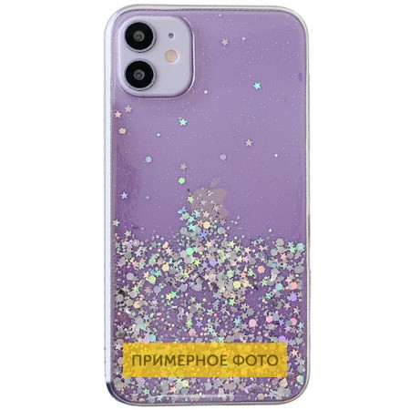 TPU чехол Star Glitter для Apple iPhone XR (6.1'') Сиреневый (15520)