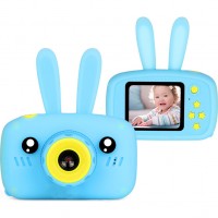Детская фотокамера Baby Photo Camera Rabbit Блакитний (14004)