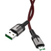 Дата кабель Hoco U68 ''Gusto'' MicroUSB 4A (1.2m) Чорний (14009)