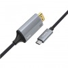 Переходник Hoco UA13 Type-C to HDMI (1.8М) Черный (14010)