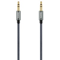 Аудио кабель Aux Hoco UPA03 (1m) Серый (20532)