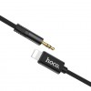 Аудио кабель Aux Hoco UPA13 (AUX 3.5 to Lightning) (1m) Чорний (18428)