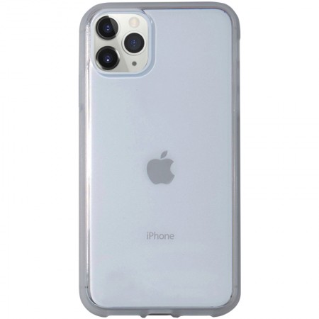 Прозрачный силиконовый чехол с матовой окантовкой для Apple iPhone 11 Pro (5.8'') Серый (4786)