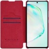 Кожаный чехол (книжка) Nillkin Qin Series для Samsung Galaxy S10 Lite Красный (21680)