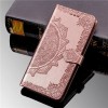Кожаный чехол (книжка) Art Case с визитницей для Samsung Galaxy A01 Рожевий (13153)