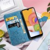 Кожаный чехол (книжка) Art Case с визитницей для Samsung Galaxy A01 Синий (13154)