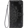 Кожаный чехол (книжка) Art Case с визитницей для Samsung Galaxy A01 Чорний (13156)