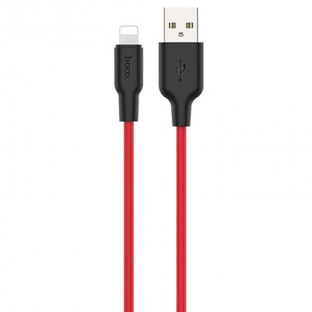 Дата кабель Hoco X21 Plus Silicone Lightning Cable (2m) Чорний (14015)
