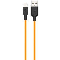 Дата кабель Hoco X21 Plus Silicone Type-C Cable (1m) Чорний (20541)