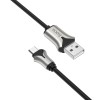 Дата кабель Hoco U67 ''Soft Silicone'' MicroUSB (1.2m) Черный (14022)