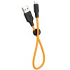 Дата кабель Hoco X21 Plus Silicone Lightning Cable (0.25m) Черный (14029)