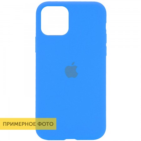 Чехол Silicone Case Full Protective (AA) для Apple iPhone 6/6s (4.7'') Блакитний (4837)