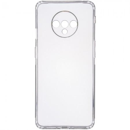 TPU чехол GETMAN Transparent 1,0 mm для OnePlus 7T Білий (12459)