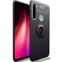 TPU чехол Deen ColorRing под магнитный держатель (opp) для Xiaomi Redmi Note 8T Черный (4944)