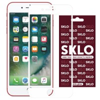 Защитное стекло SKLO 3D (full glue) для Apple iPhone 7 plus / 8 plus (5.5'') Білий (19586)