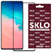 Защитное стекло SKLO 3D (full glue) для Samsung Galaxy S10 Lite Чорний (13459)