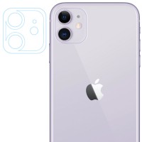 Гибкое защитное стекло 0.18mm на камеру и весь блок (тех.пак) для Apple iPhone 11 (6.1'') Прозорий (16719)