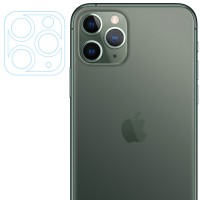 Гибкое защитное стекло 0.18mm на камеру и весь блок (тех.пак) для Apple iPhone 11 Pro / 11 Pro Max  Прозорий (13450)