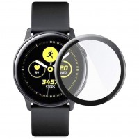 Полимерная пленка 3D (full glue) (тех.пак) для Samsung Galaxy Watch Active 2 44mm Черный (13462)
